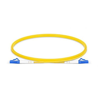 LC UPC to LC UPC Simplex G.652.D Single Mode PVC Fiber Optic Patch Cord for High-Speed Data Transmission