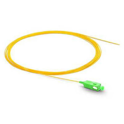 SC APC Simplex Fiber Optic Patch Cord with G.652.D Single Mode and 0.9mm PVC Jacket