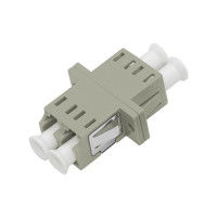 LC MM DX Asymmetric Welding Fiber Optic Adapter with Flange - ≤ 0.2dB Alternating Loss, Ceramic or Metal Sleeve, Wide Operating Temperature