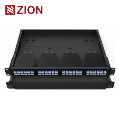 1U UHD MPO/MTP Patch Panel with 96F Fiber Count and Full Cover Fixed Design for Rack Mounting