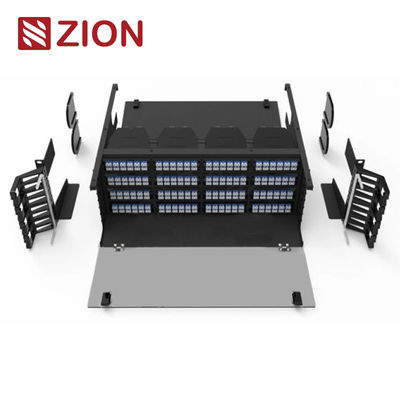 4U UHD MPO MTP Patch Panel with 384 Fibers 19" Rack Mountable Cold Rolled Steel for High Density Data Centers