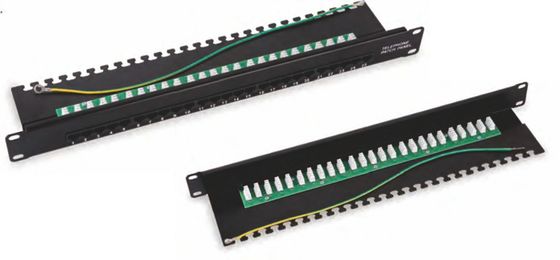 25/50 Ports Voice Patch Panel with 8P4C and IDC Contacts for Data Center Accessories