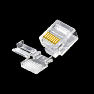 Zion Communication CAT6 UTP Short Crystal Head Modular Plug with Phosphor Bronze Contact and 8P/8C Configuration