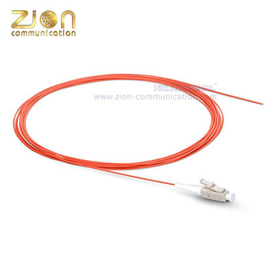 LC APC Simplex OM1 Multimode PVC Jacket Fiber Optic Patch Cord for High Density Connections