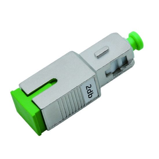 SC/APC Connector 2dB Fiber Optical Attenuator for 1310-1550nm Wavelength with Low Insertion Loss