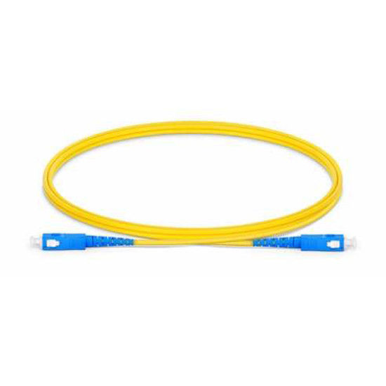 SC UPC to SC UPC Simplex G.652.D Single Mode PVC 2.0mm Fiber Optic Patch Cord
