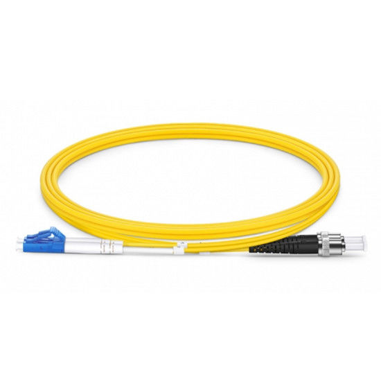 LC UPC to ST UPC Duplex G.652.D Single Mode PVC 2.0mm Fiber Optic Patch Cord for High-Speed Data Transmission