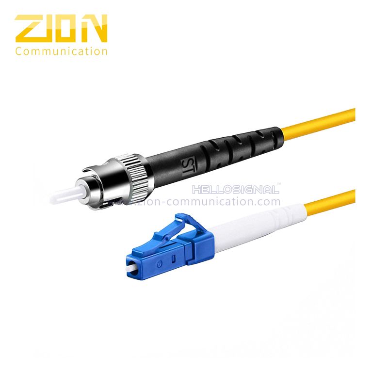 Simplex ST to LC Fiber Optic Patch Cord Singlemode 9/125 um with PVC or LSZH Jacket for Reliable Connectivity