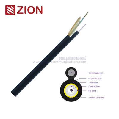 کابل فیبر نوری قطره ای FTTH GYXY-8S Aramid Yarns Tubes 4.6x8.8 HDPE