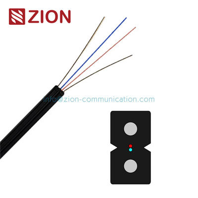 1 Core 2 Core G657A نوری Gjxh Gjxfh Ftth Drop Cable با ژاکت Lszh