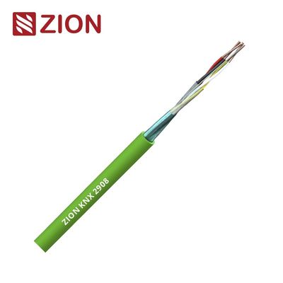 KNX 2PR 0.8mm کابل مس برهنه PE فولیک عایق پوشانده LSZH