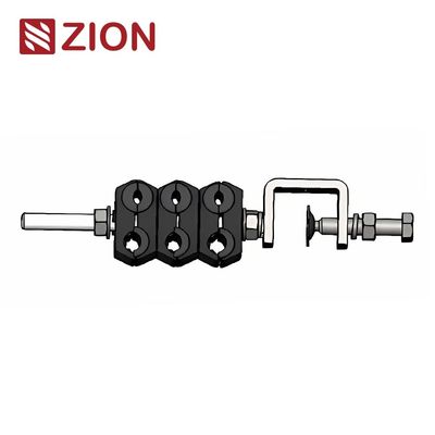 فولادی ضد زنگ 304 فیدر کابل کلیمپ 6 راه